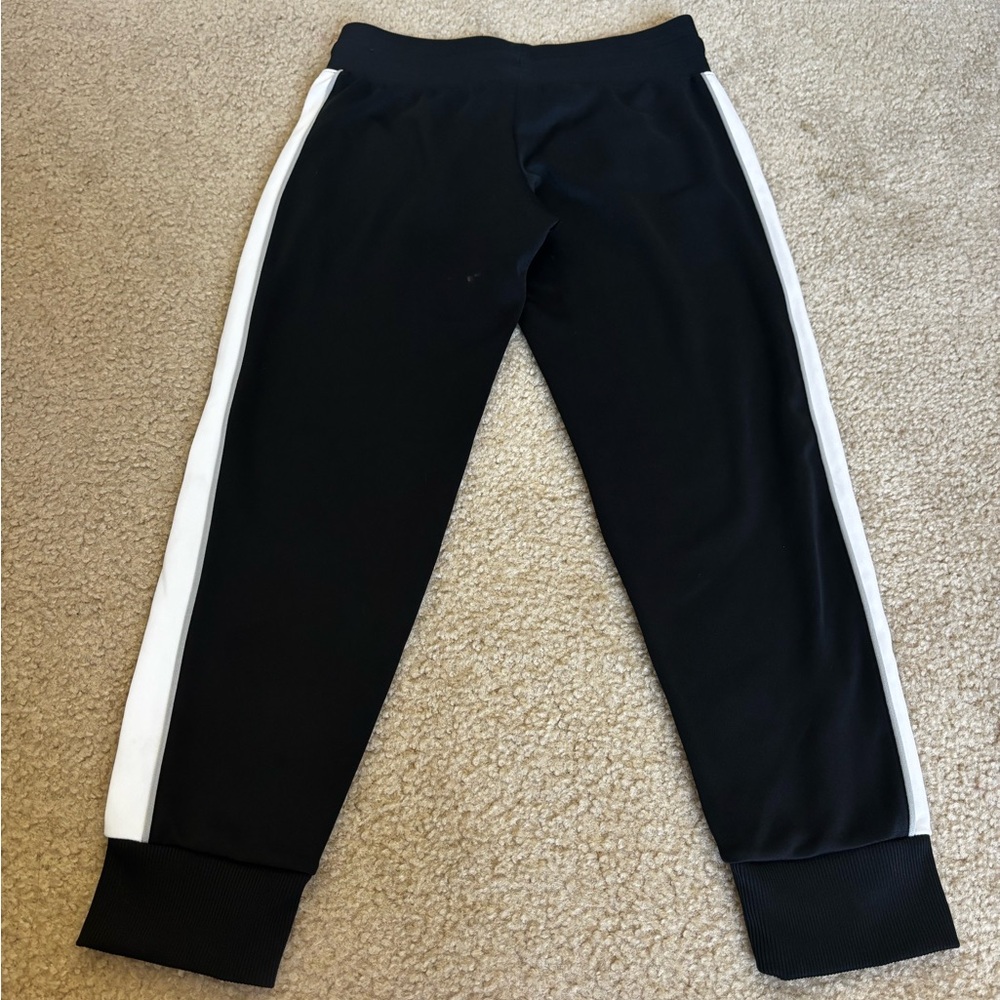 Nike Kids Black Joggers with White Side Panels - Size Large - Picture 6 of 6